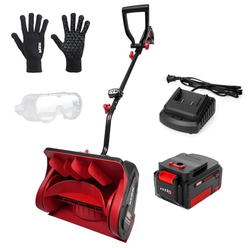 MZK 20V Cordless Snow Shovel - Efficient 13-Inch Snow Blower with Directional Plate