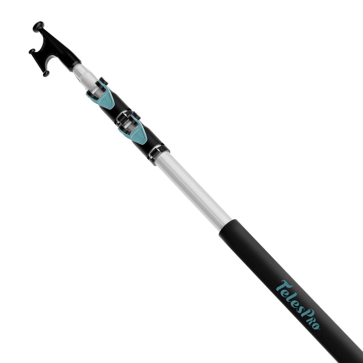 TelesPro Telescopic Boat Hook Pole 5-12FT - Durable Aluminum Tool for Easy Boat Handling in Any Water Condition