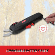 MZK Professional Cordless Electric Pruning Shears - 7.2V Battery-Powered Trimmers for Tree Branches and Flowering Bushes with Safety Protection, Max Cutting Diameter 16mm (0.63inch)