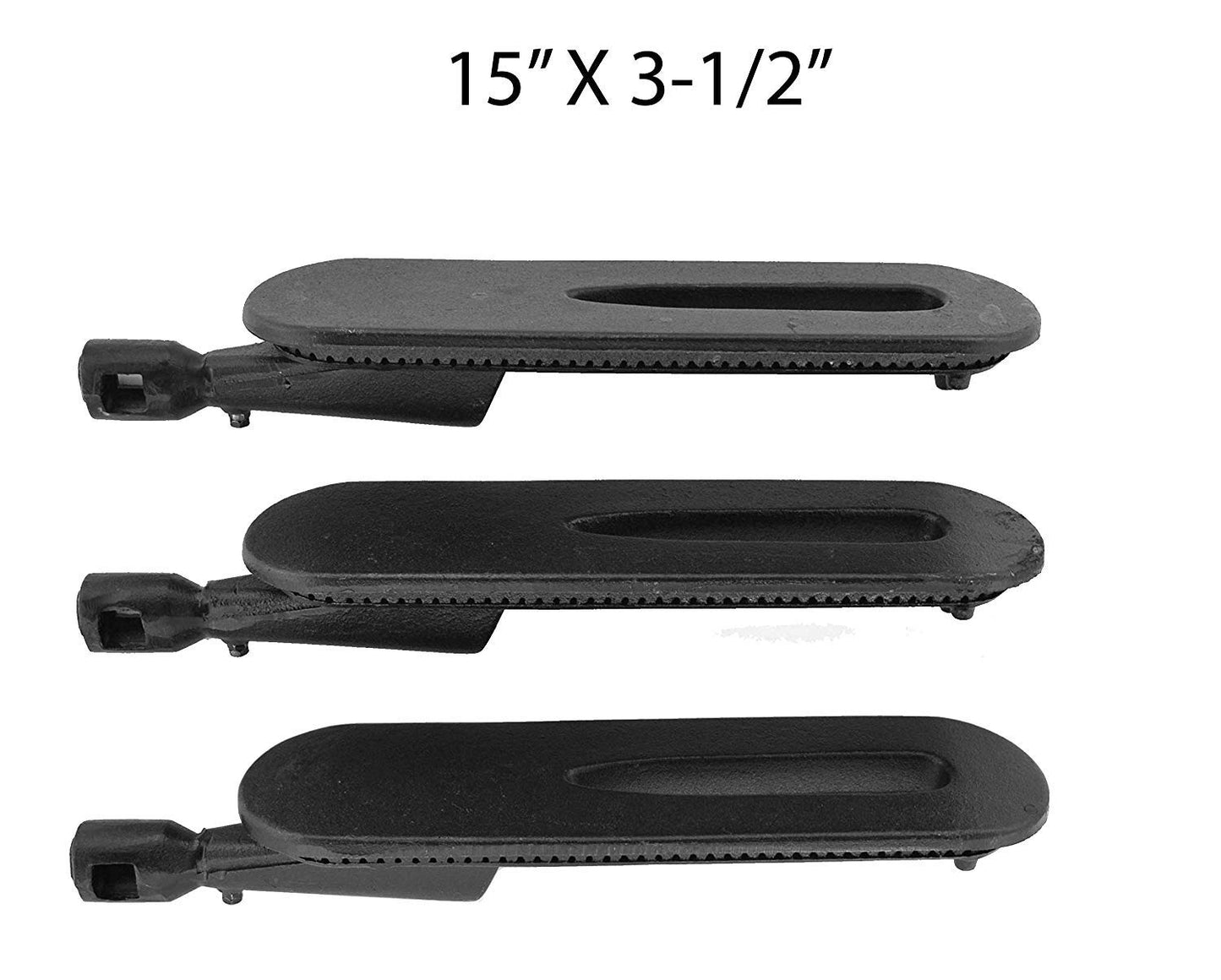 Patio Chef SS48, SS48055, SS48055LP, SS48055NG, SS73, Charbroil 4632220, 463230603, 4632315031, 463232103 Replacement Cast-Iron Burner 3-Pack