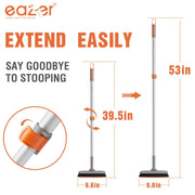 Eazer Grout Brush with Long Handle - 180° Rotation Tile Grout Cleaning Brush for Bathroom Tile Floors