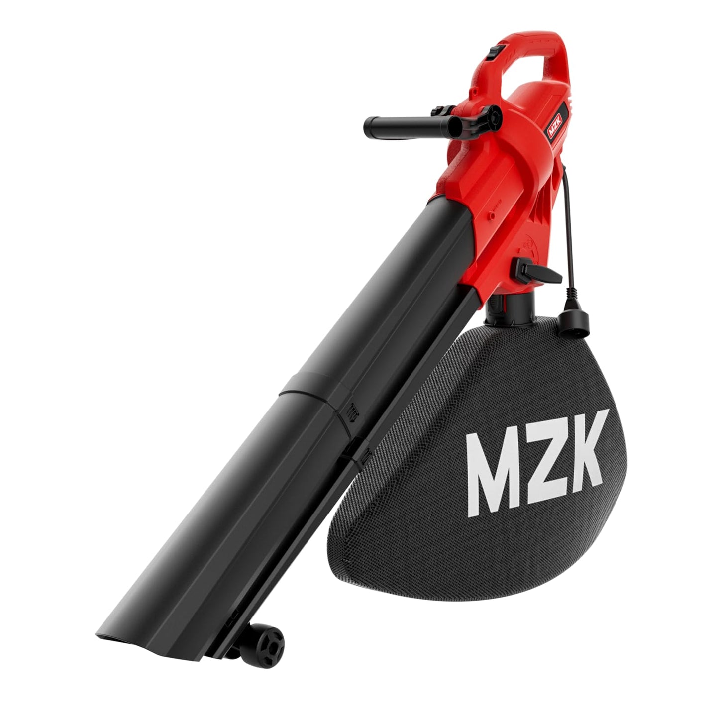MZK 3-in-1 Electric Leaf Blower Corded - Leaf Vacuum & Mulcher with 460 CFM, 167 MPH Airflow and 40L Collection Bag for Yard & Garden