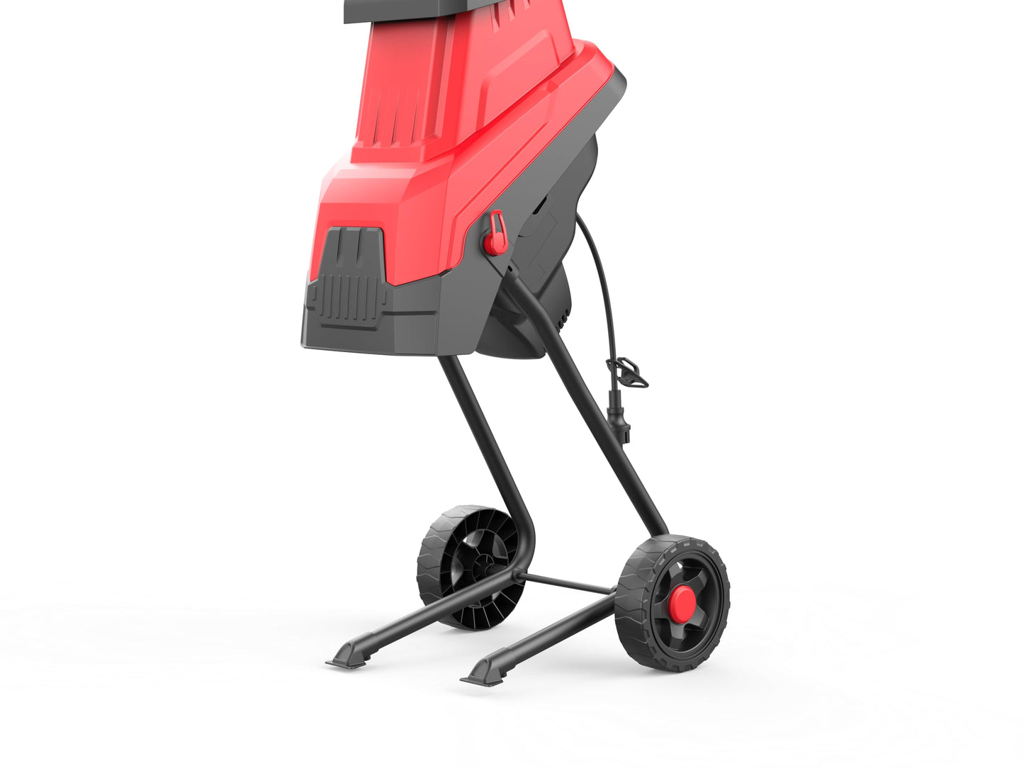 MZK 15-Amp Electric Wood Chipper for Efficient Mulching and Yard Waste Cleanup with 1.9" Feed Hopper and 55L Collection Bag