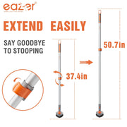 Eazer Long Handle Tub Scrubber - 4-in-1 Versatile Bathroom Cleaning Brush for Shower and Tub Efficient Cleaning