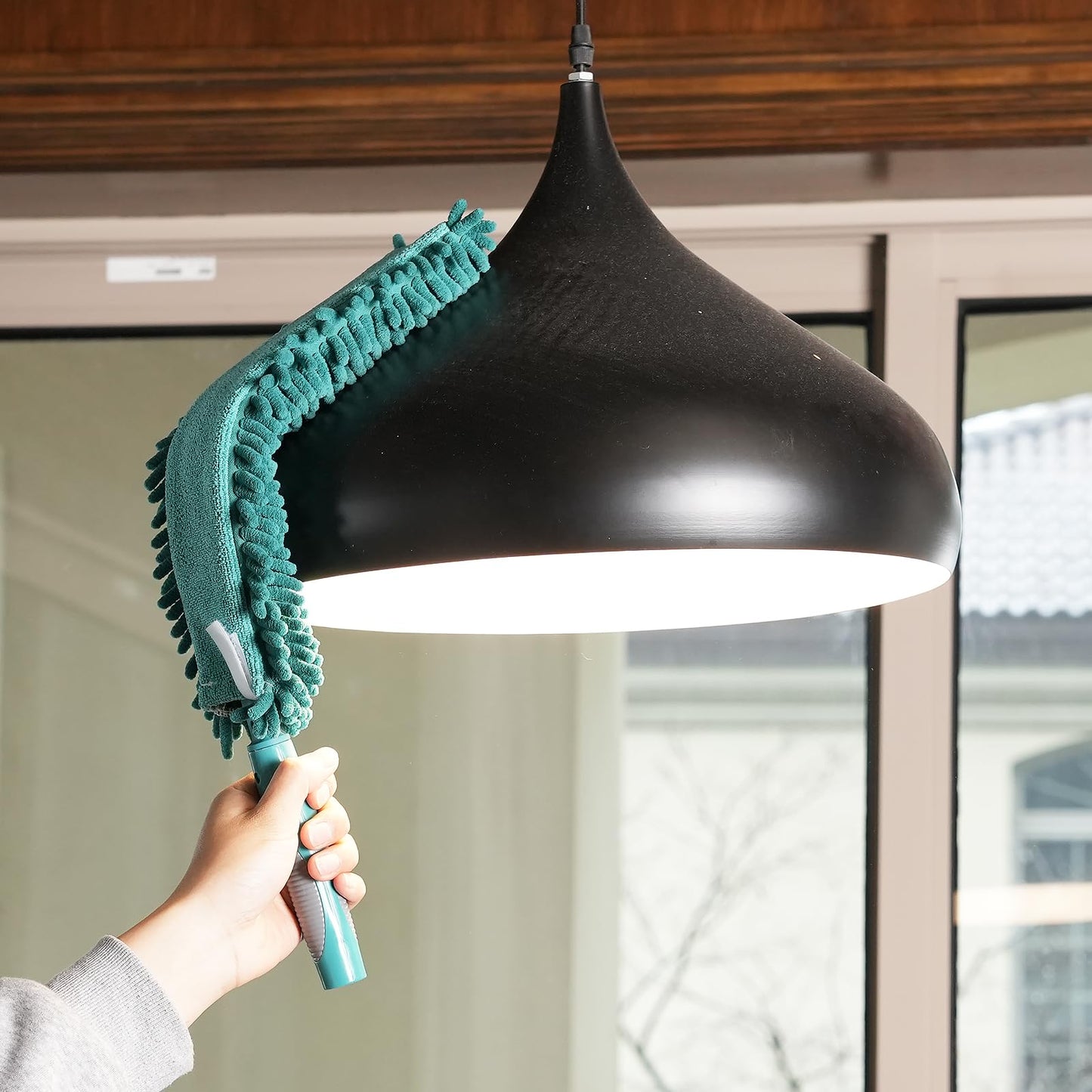 TelesPro 3-Piece Duster Attachment Set | Essential House Cleaning Kit with Cobweb Duster, Chenille Ceiling Fan Duster, Microfiber Feather Duster | Fits Standard US Acme Thread Poles