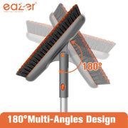 Eazer Grout Brush EAB02-H - 180° Rotating Tile Grout Cleaner with V-Shape Scrubber and Stiff Bristles for Effective Bathroom and Baseboard Cleaning