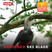 MZK 2-in-1 Cordless Electric Pole Pruning Shears - 20V Battery Powered Pruner with 1.2" Cutting Diameter & 13 FT Extension Pole for Easy Tree Trimming in Gardens & Orchards