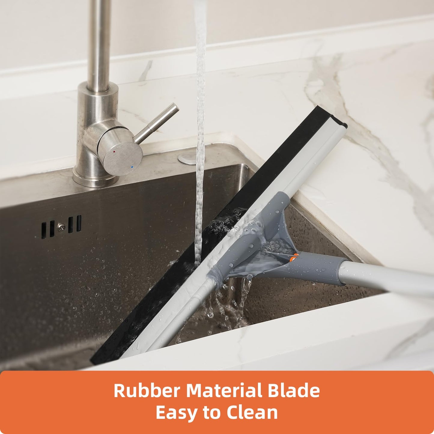 Eazer Original Rubber Squeegee Accessory Head – Ideal for Cleaning (Pole Not Included)