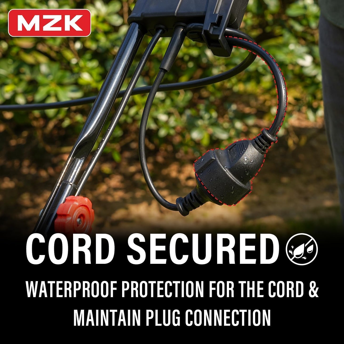 MZK 13-Inch 2-in-1 Electric Dethatcher and Scarifier with 4-Position Height Adjustment and 8-Gallon Thatch Collection Bag for a Healthy Lawn