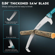 TelesPro 16-Inch Handheld Pruning Saw for Effortless Tree Trimming - Compatible with US Acme Thread Poles