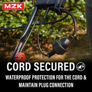 MZK 15-inch 2-in-1 Electric Dethatcher for Lawn Health with Removable 5-Position Height Adjustment and 12-Gallon Collection Bag