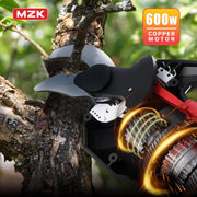 MZK 2-in-1 Cordless Electric Pole Pruning Shears - 20V Battery Powered Pruner with 1.2" Cutting Diameter & 13 FT Extension Pole for Easy Tree Trimming in Gardens & Orchards