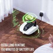Starrybot Cordless Robotic Pool Cleaner - Self-Parking, 150Mins Runtime for Pools Up to 900 Sq.Ft, Perfect for Above-Ground Pools