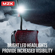 MZK Cordless Snow Shovel - 20V 14-Inch Battery Snow Blower with Directional Plate & Adjustable Front Handle, Includes 4.0Ah Li-ion Battery & Fast Charger
