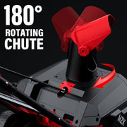 MZK 14.5-Inch Electric Walk-Behind Snow Blower with 20ft Throwing Distance and 13-Amp Motor, Black with Directional Chute Control