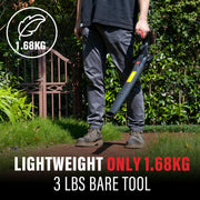 MZK Cordless Leaf Blower - 20V Battery Powered Electric Blower for Lawn Care, Patio Cleaning, and Dust Removal (Includes 2 * 2Ah Battery & Charger)