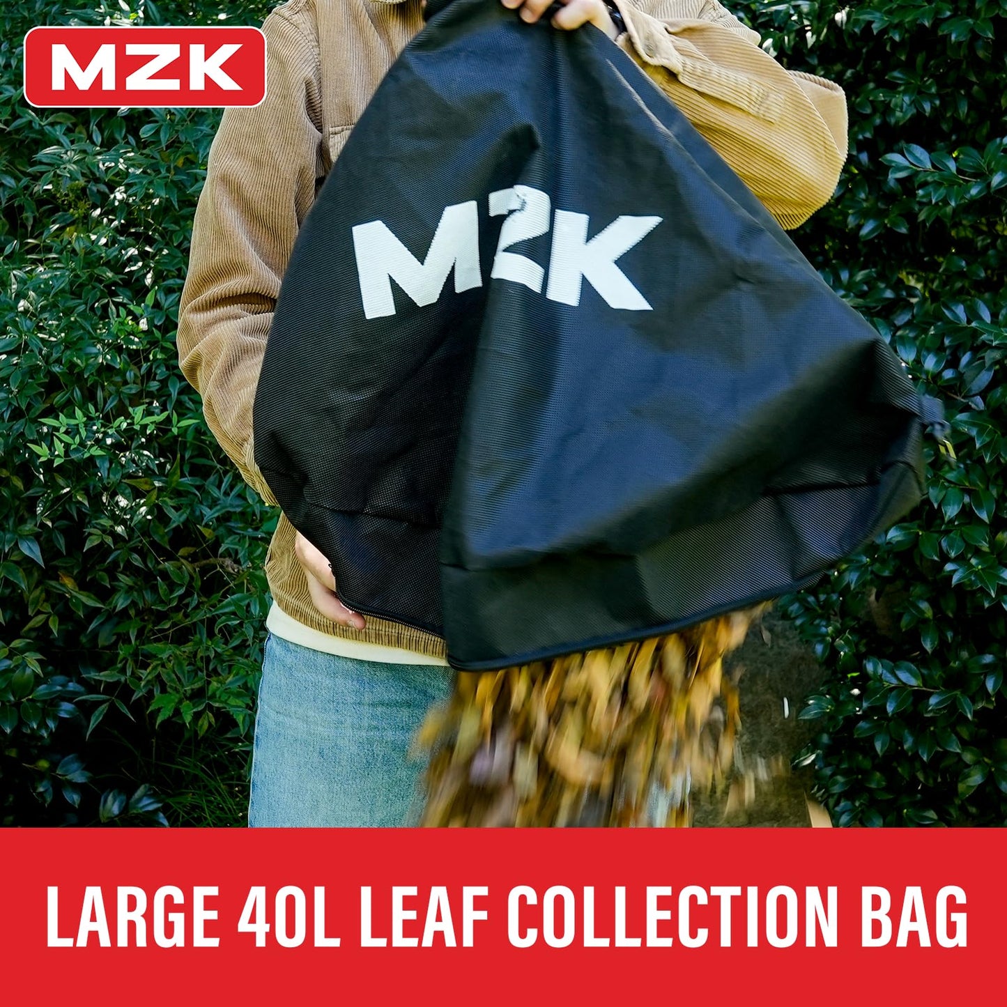 MZK 3-in-1 Electric Leaf Blower Corded - Leaf Vacuum & Mulcher with 460 CFM, 167 MPH Airflow and 40L Collection Bag for Yard & Garden