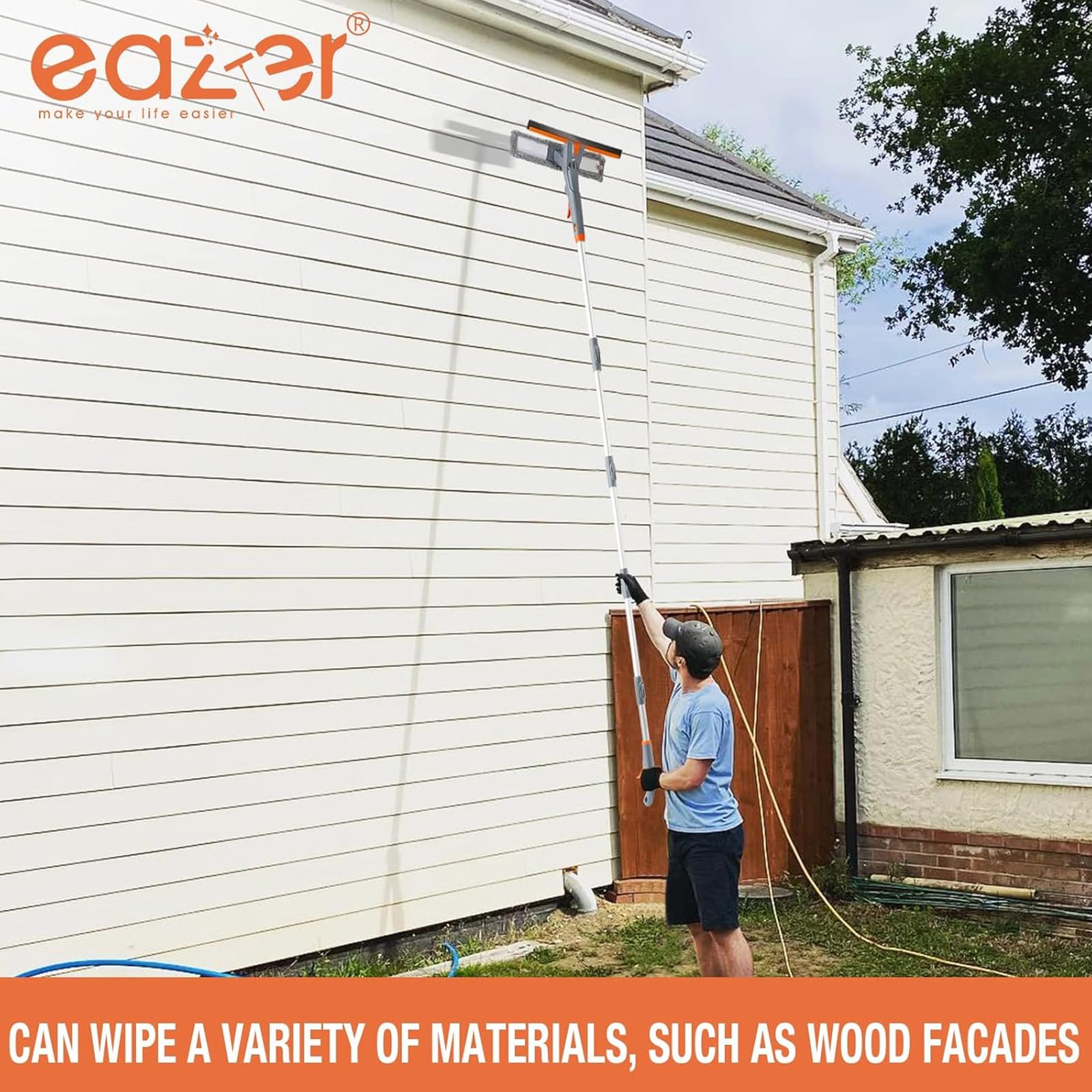 Eazer Microfiber Window Squeegee Cloth for Streak-Free Results