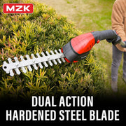 MZK 2-in-1 Electric Pole Hedge Trimmer with 13ft Reach, Multi-Angle Extension Pole, Battery and Charger Included, HT08D11