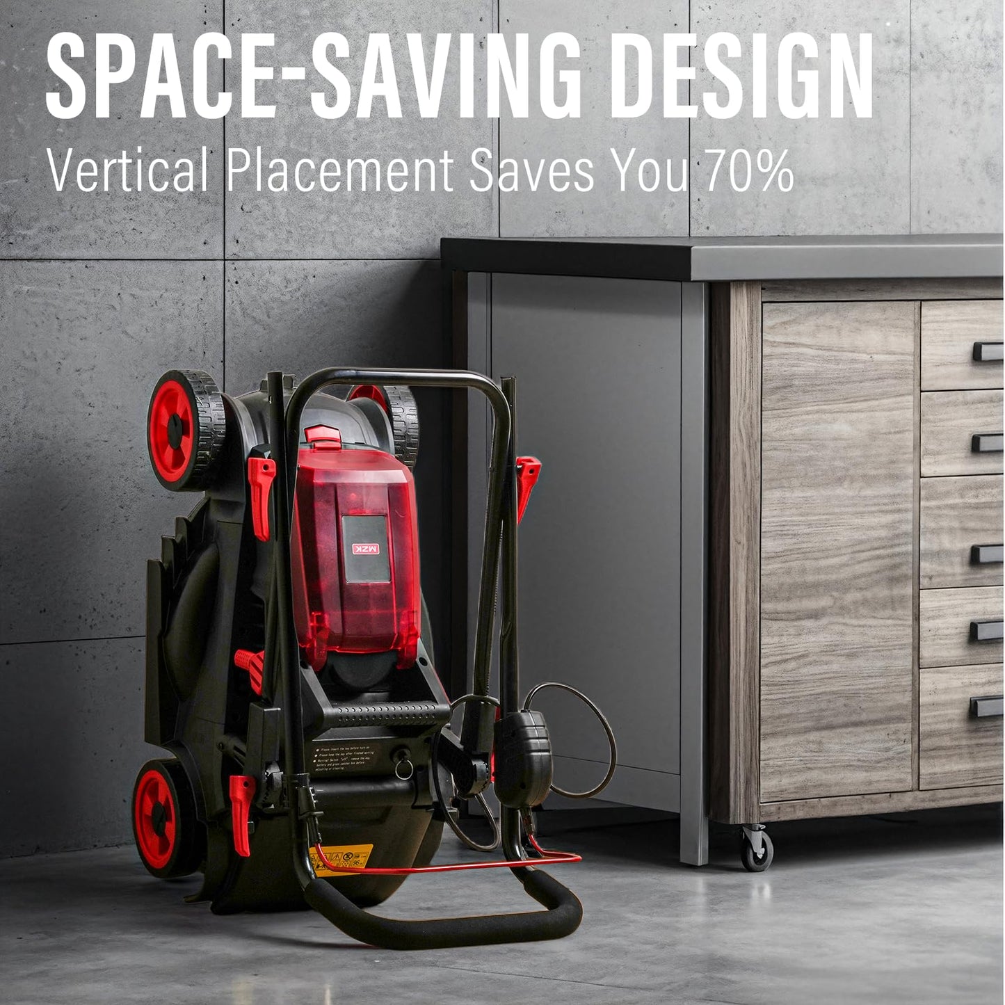 MZK 40V Cordless Electric Lawn Mower with 4-Position Height Adjustment, Lightweight 13" Battery-Powered Push Mower for Yard, Garden, and Farm – Includes 2x4AH Batteries and Charger (Model LM13B08)