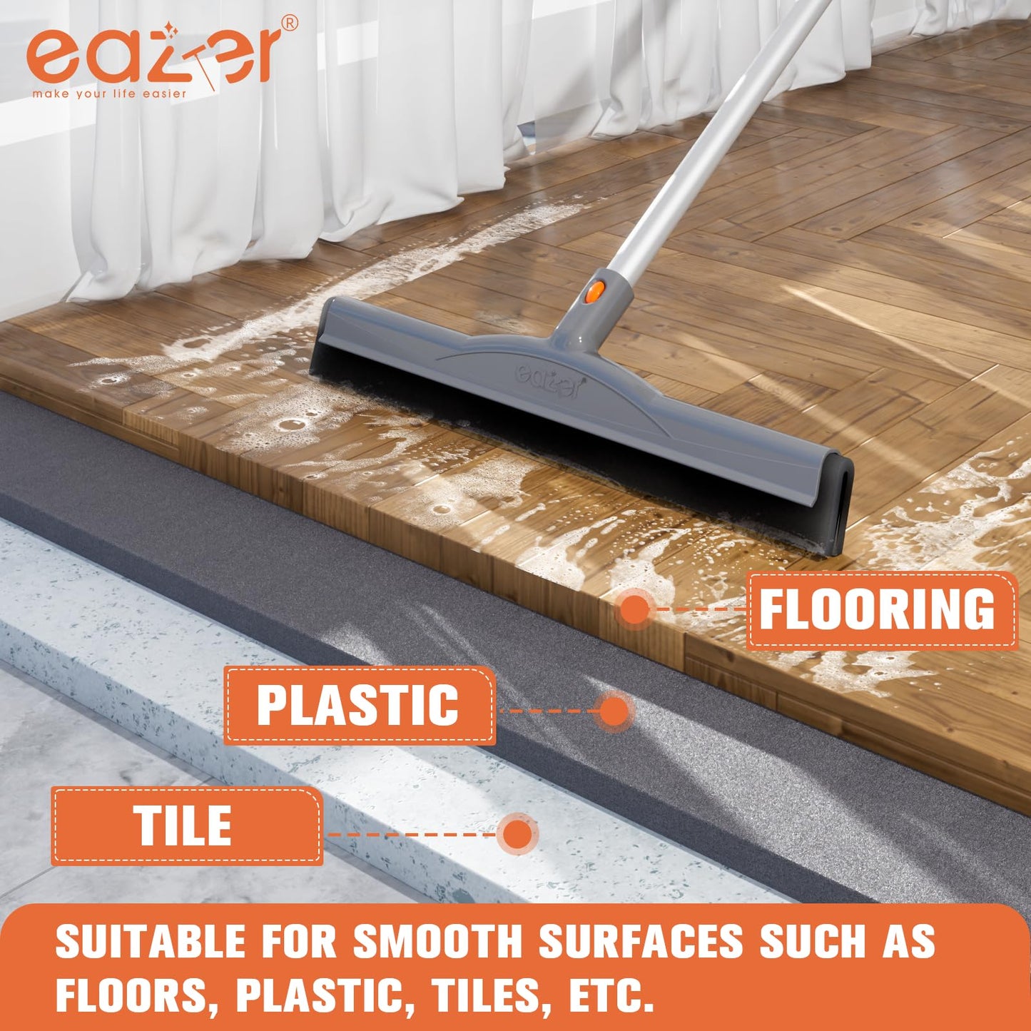 Eazer Double EVA Squeegee Head Accessory for Effortless Cleaning - No Pole Included
