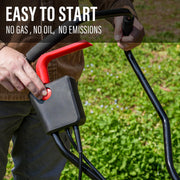 MZK 16-Inch Corded Electric Tiller 13.5-Amp with 8-Inch Tilling Depth, Adjustable Wheels & Foldable Design for Lawn, Yard & Garden Soil Cultivation - TC16A08