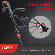 MZK 20V Cordless Electric String Trimmer - Lightweight Battery-Powered 12'' Weed Edger with 4 Replacement Spools, 8000 RPM, 5.1lb, Battery and Charger Included