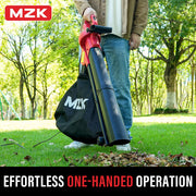 MZK 3-in-1 Electric Leaf Blower Corded - Leaf Vacuum & Mulcher with 460 CFM, 167 MPH Airflow and 40L Collection Bag for Yard & Garden